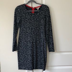 Banana Republic Long Sleeve Animal Print Dress - Size 6